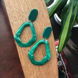 Green Trendy Earrings